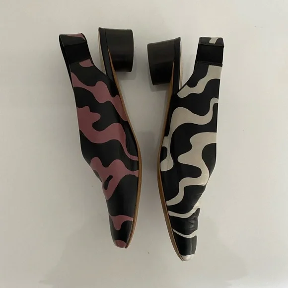 SOLD🏁Everlane handpainted square toe slingbacks - Picture 4 of 7